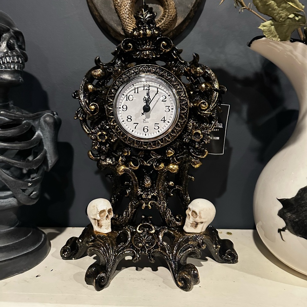 SOLD Goth Clock